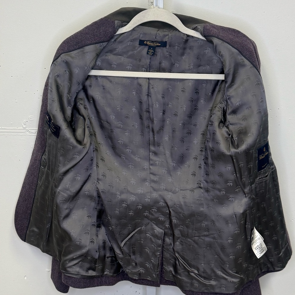 Brooks Brothers 100% Wool Herringbone Stellite Fit Classic Button Down Blazer 4 - Picture 3 of 14